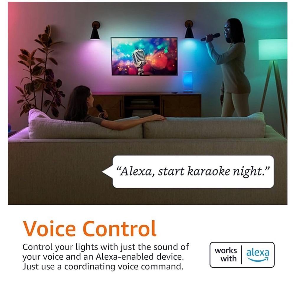 Amazon Basics Smart Light Bulb - Color Changing - Picture 2 of 7